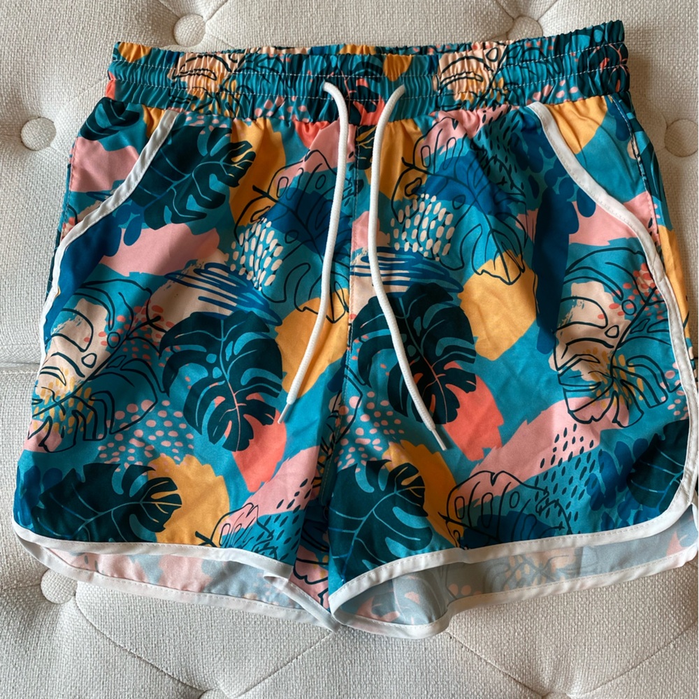 Tropical Print Kids Shorts